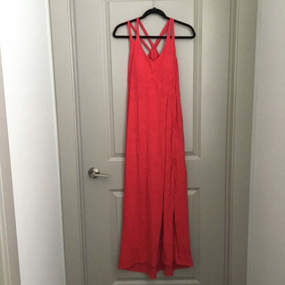 NWT pink Athleta Nanda Maxi Dress in Grenadine